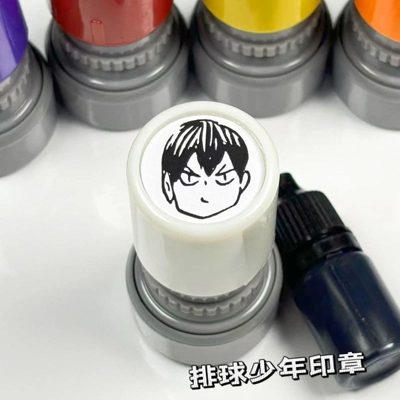 New Haikyu Kozume Kenma Oikawa Tooru Hinata Shoyo Seal High Color Value Creative Cartoon Printing Oil DIY Decorative Hand Book - view 3