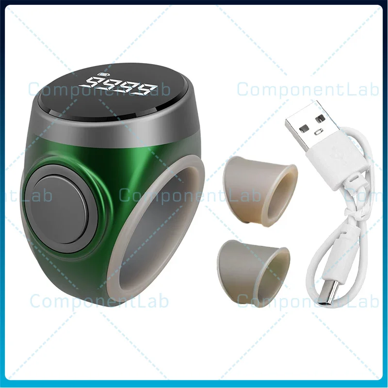 

Кольцевой кнопочный счетчик с зарядкой Type-C, регулируемым HD-экраном и индикатором уровня заряда батареи