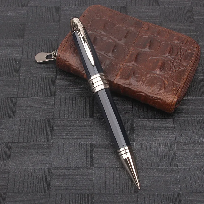 

John Kennedy Ballpoint Rollerball Pen Metal Navy Dark Blue Fountain Pen With JFK Clip Writing Stationery