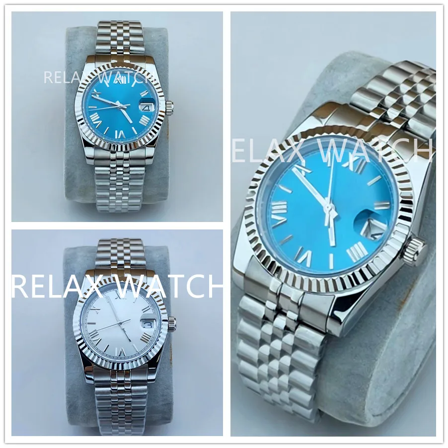 36mm 39mm Sapphire Glass 2023 New Log Style Stainless Steel Watch Japanese Nh35 Automatic Mechanical Movement N9