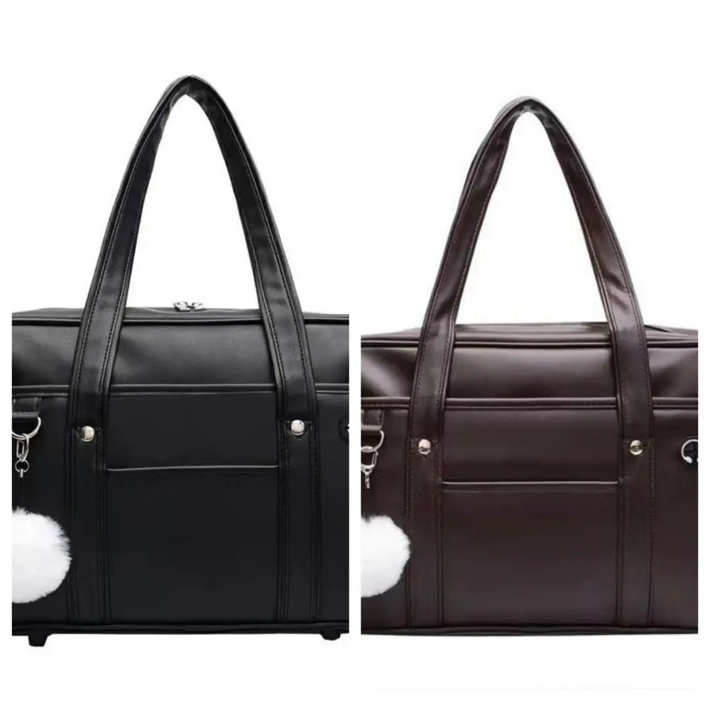 

Сумка из искусственной кожи в стиле JK, ретро-сумка, однотонная, в стиле преппи, на плечо, в корейском стиле, для повседневного использования, школьная сумка для девочек/женщин