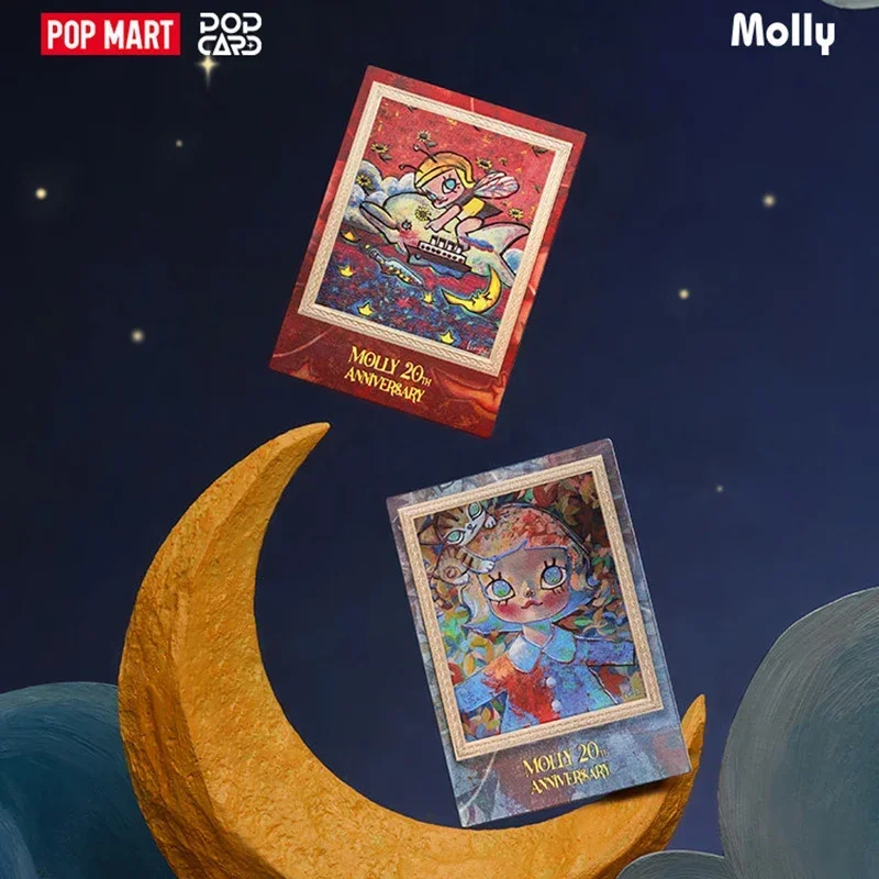 

POP MART Molly 20th Anniversary Memorial Albam Series Blind Box Guess Bag Original Toys Doll Cute Anime Figure Ornaments