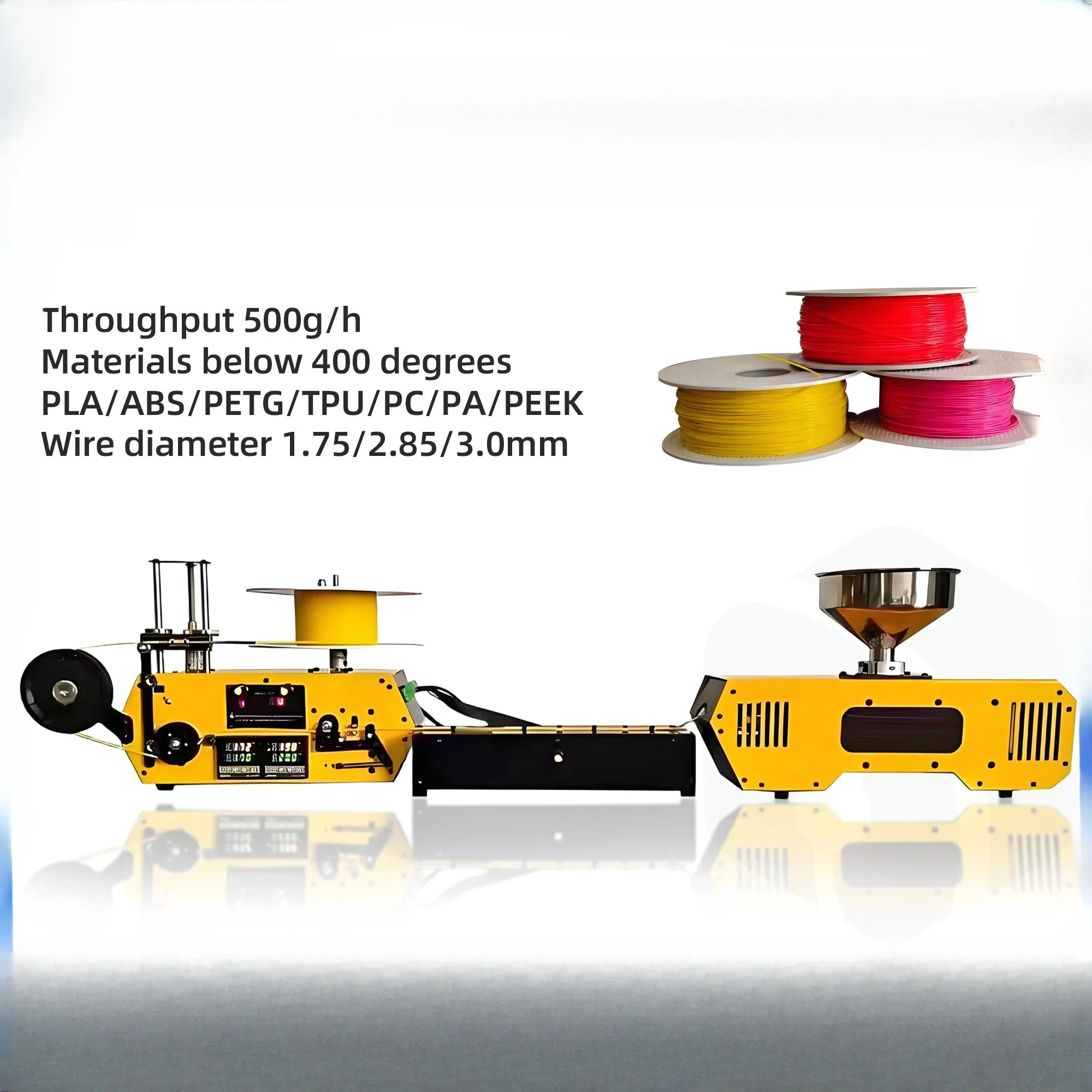 

3D Filament Maker Extruder Desktop High-Precision 3D Printing Consumables Extruder 3D Printing Filament PLA ABS PE Extruder