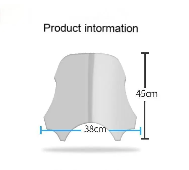 

For BENDA BD300 Wind Protection Windproof Windscreen Windshield Front Screen Accessories BENDA BD 300 Motorcycle Windshield