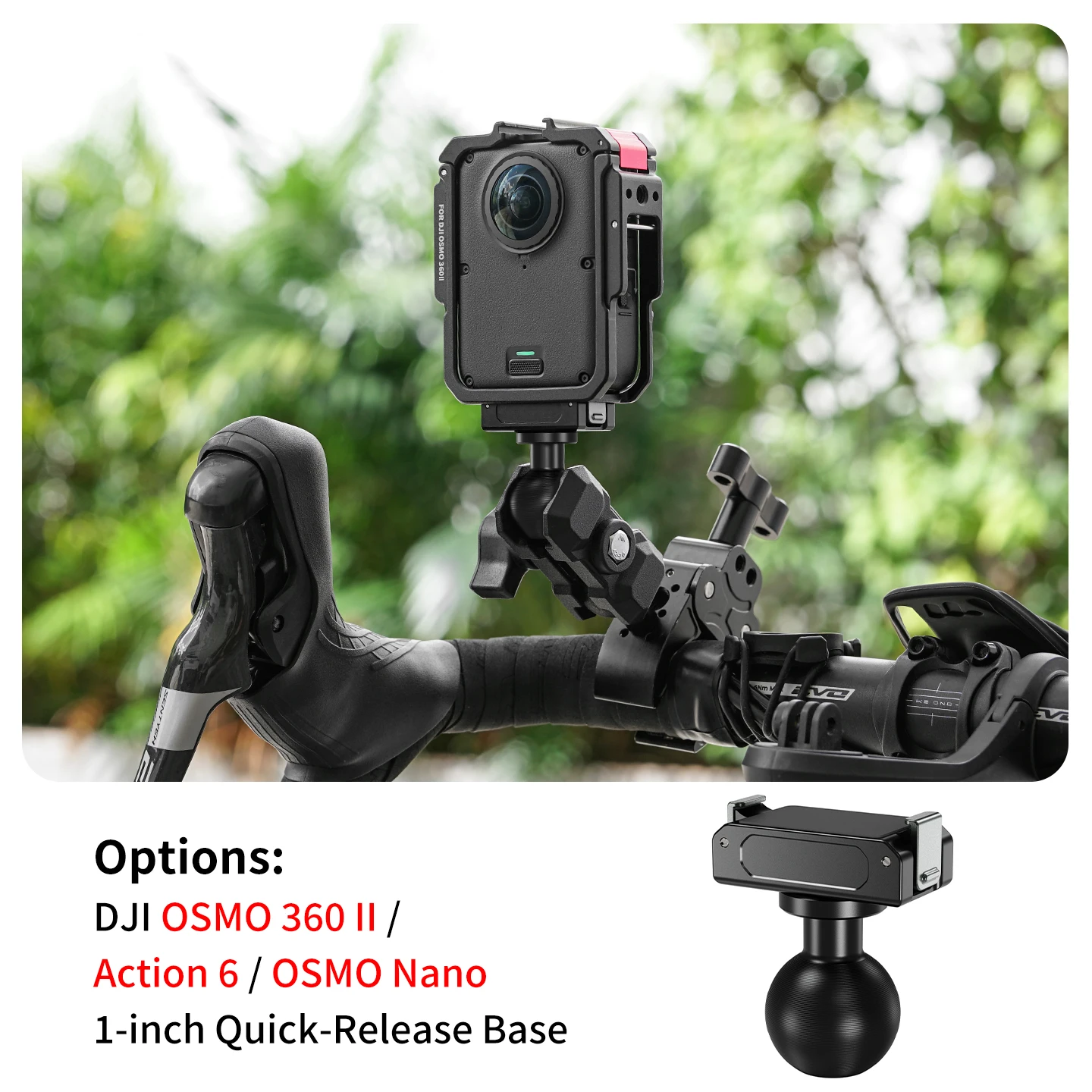 Doppelklaue Magnetischer Schnellwechsel-Adapter für DJI Osmo Nano Action 6 Kamerahalterung Aluminiumlegierung Outdoor-Reise-Vlog-Halterung – Detail 21