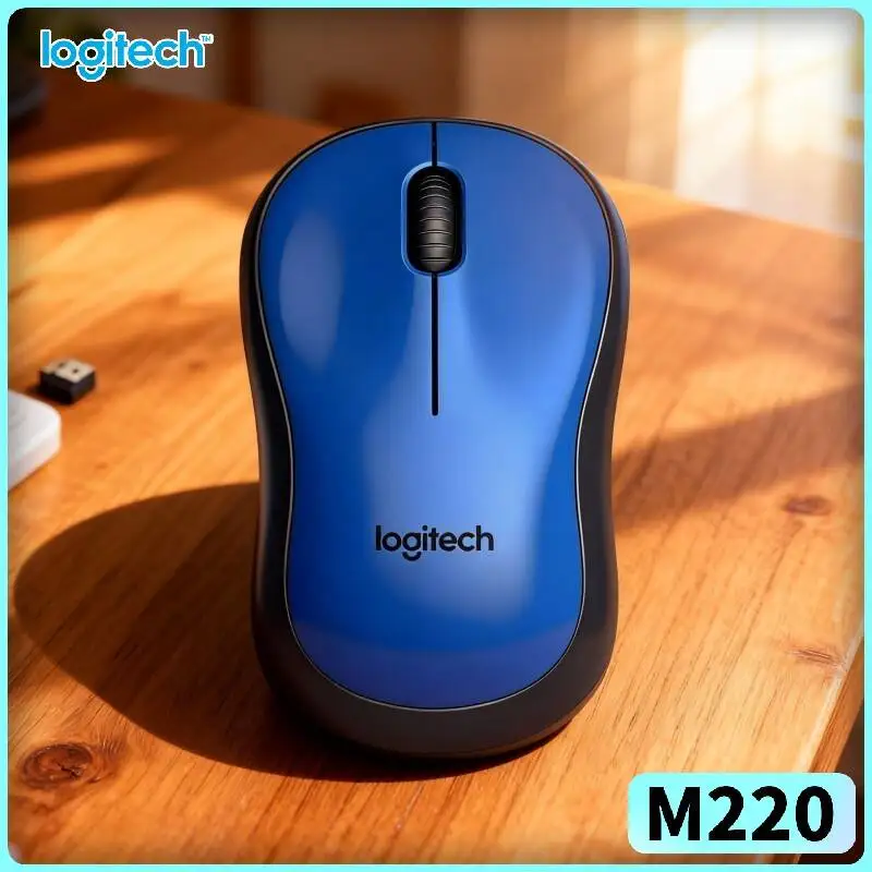 Logitech M220 SilentTouch Wireless Mouse USB Nano Receiver 18-Month Battery 10m Range 1000 DPI Office Home Accessory