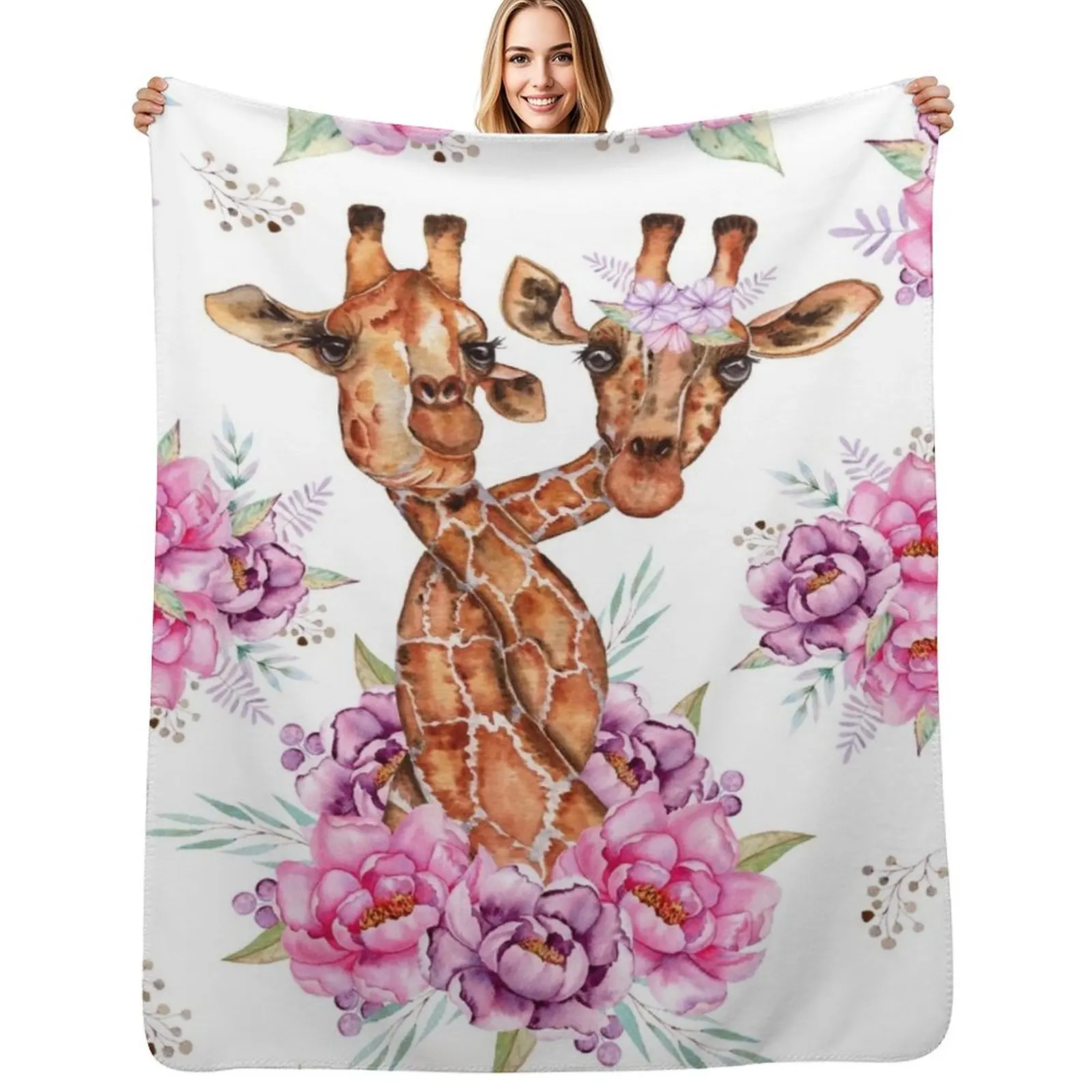 Giraffe African Safari Throw Blanket Plaid christmas gifts Hairys Plush Decorative Sofas Single Blankets