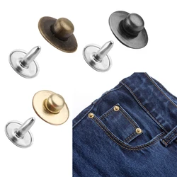 100/set rivetti retrò staccabili elementi di fissaggio borchie bottone cucito Jeans bronzo fibbie senza cucito vestibilità perfetta ridurre la vita Jeans