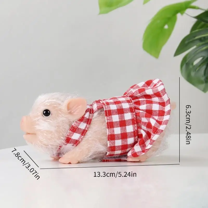 역할 놀이 실리콘 동물 장난감 스퀴즈 바디 액세서리와 어린이를 위한 유행 드레스 A2UB