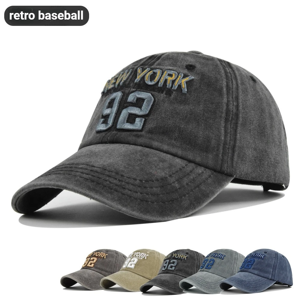 1 قطعة قبعة بيسبول مطرزة بحروف ثلاثية الأبعاد عتيقة ، قبعة متعددة الاستخدامات للترفيه بألوان متباينة للرجال والنساء للسفر في الهواء الطلق ، قابلة للتعديل #1
