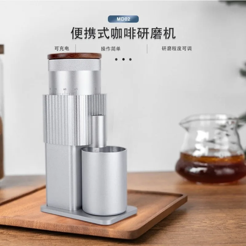 مطحنة القهوة المحمولة - مطحنة كهربائية صغيرة، مطحنة حبوب القهوة، مطاحن القهوة للاستخدام المنزلي، هدية السفر لجميع القديسين