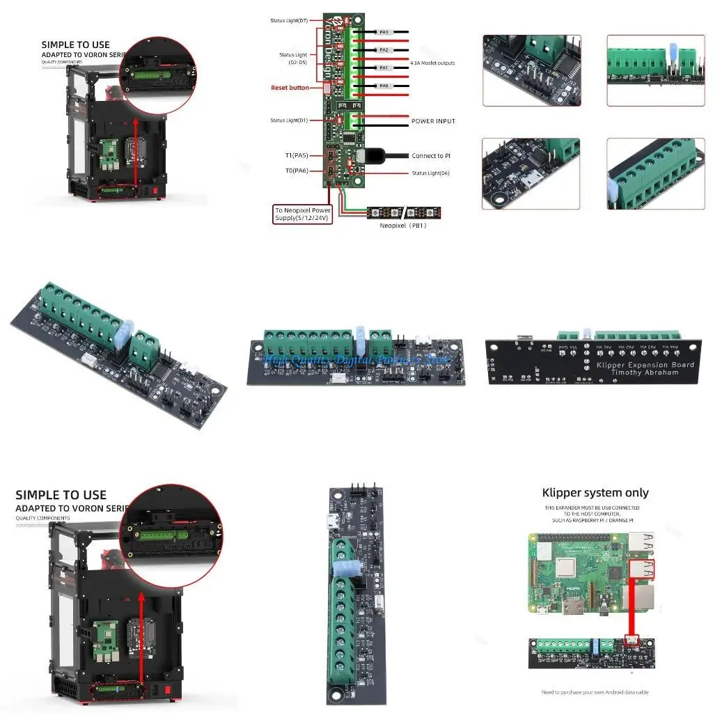 

-плата управления Printer модуля U2JE -управление принтером -принтера для платы Voron v2.4 Klipper Expander