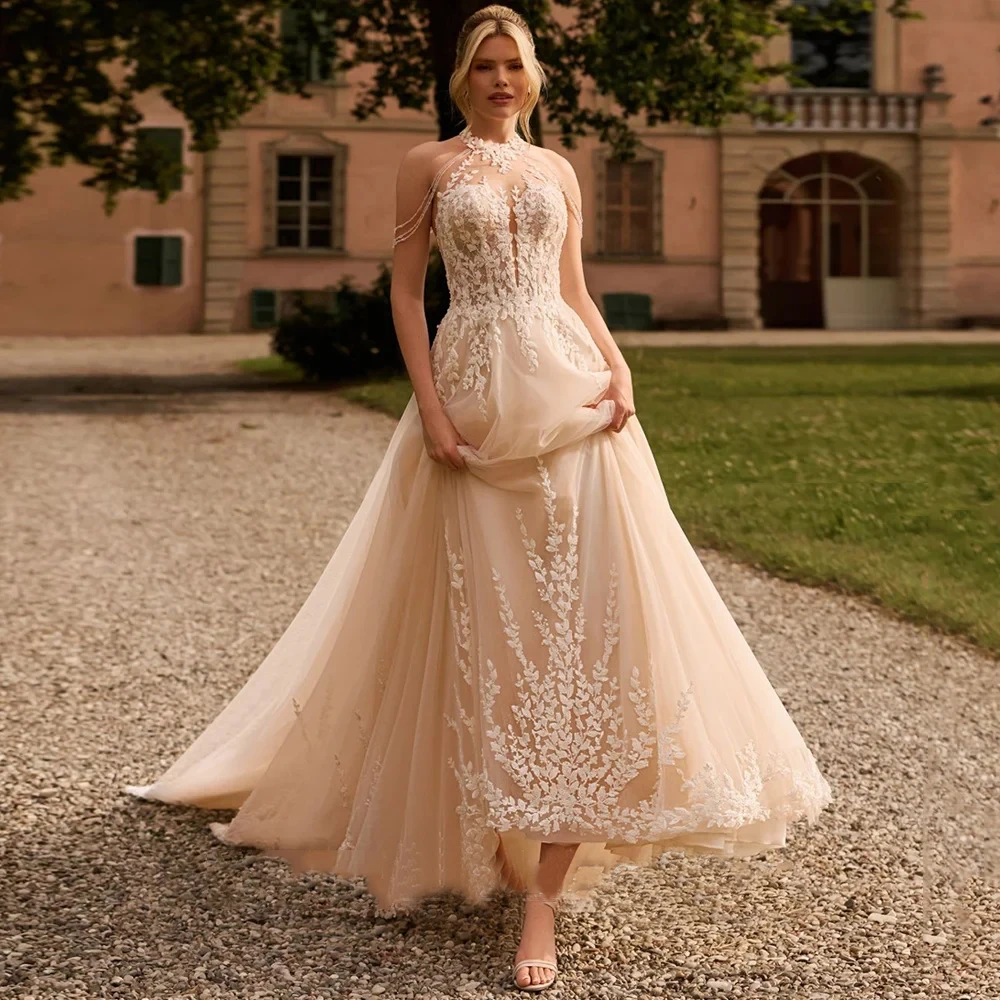 Charming Strapless Wedding Dresses for Ladies Elegant A Line Bridal Gowns Exquisite Ivory Vestidos De Novia 2025 New Summer