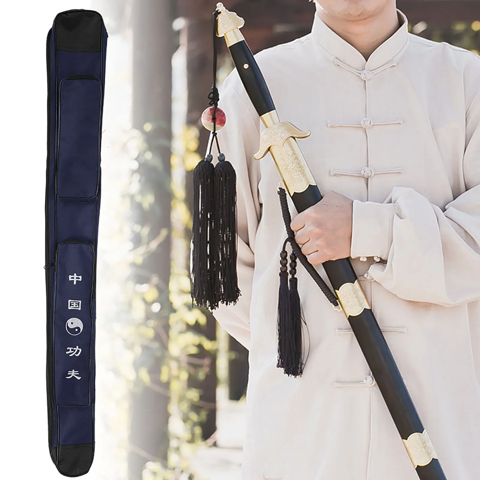 Sword Carrying Bag Sword Shoulder Bag Chinese Martial Arts Thick  Single layer Sword Multifunction Shoulder Carry Bag