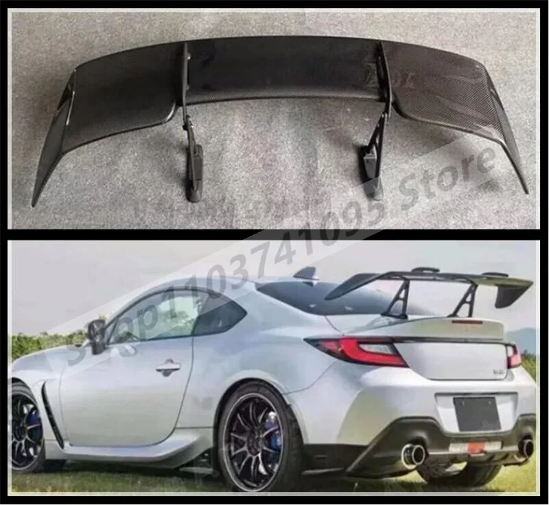 Carbon Fiber Rear Wing Lip Diffuser Tail Trunk Spoiler For Toyota GR86 ZA86 / Subaru BRZ 2021 2022 2023 2024 2025 ST GT Style