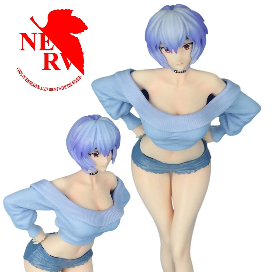 19cm Banpresto Anime Girl Rei Ayanam Ayanami Rei Rei Ayanami Pvc Model Action Figure Gk Game Statue Adult Collectible Doll Toy