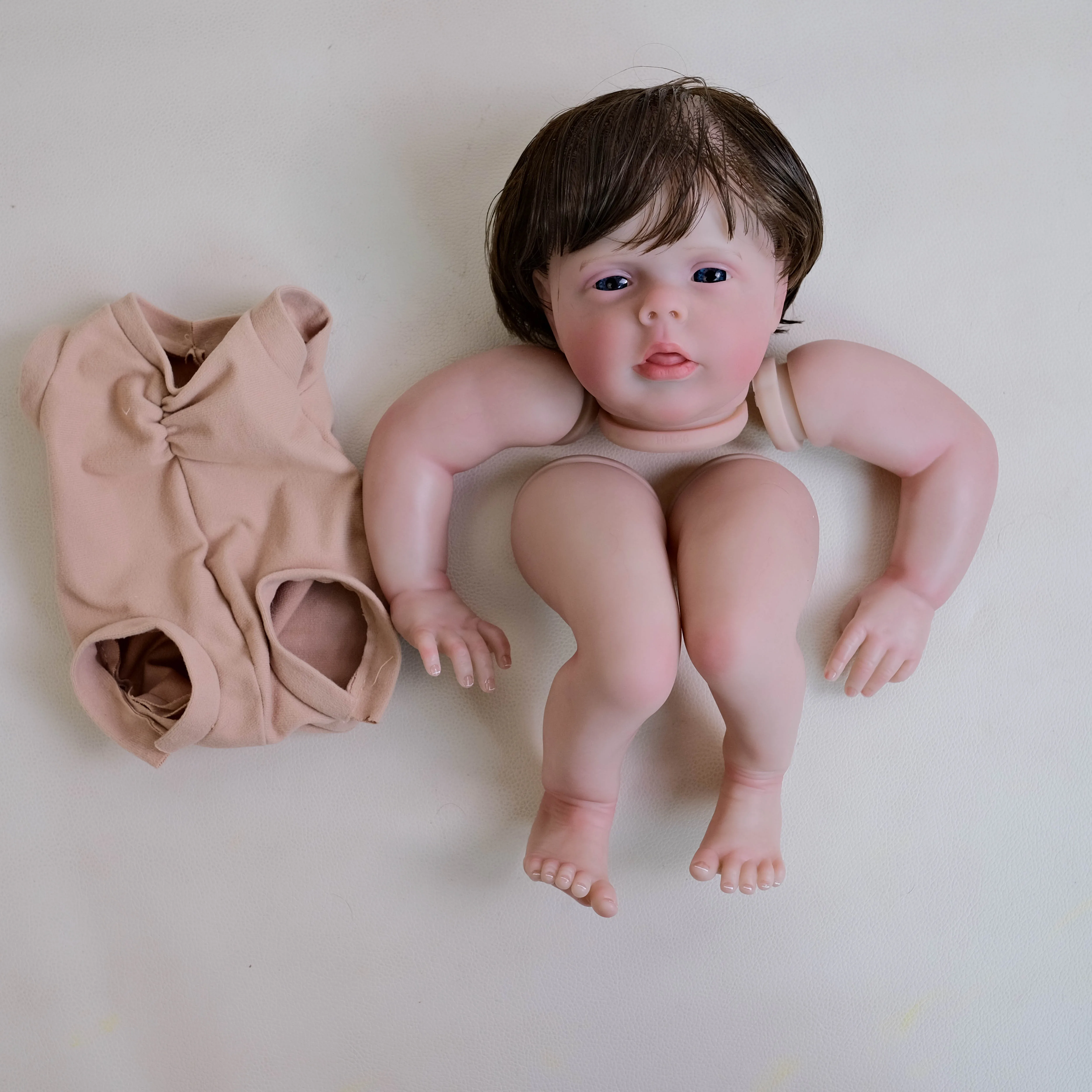 

22inch Sherry Unfinished Painted Reborn Doll Kit NPK Clearance Sale Cute DIY Doll Parts for Collectors And Crafters