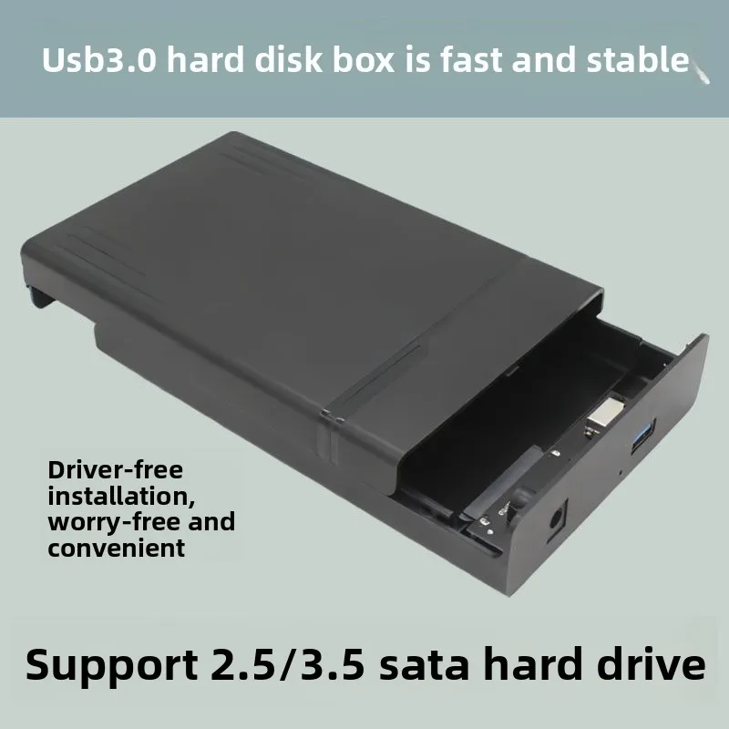 3.5 inch mobile SATA hard disk box solid state external USB 3.0 reader table old mechanical universal