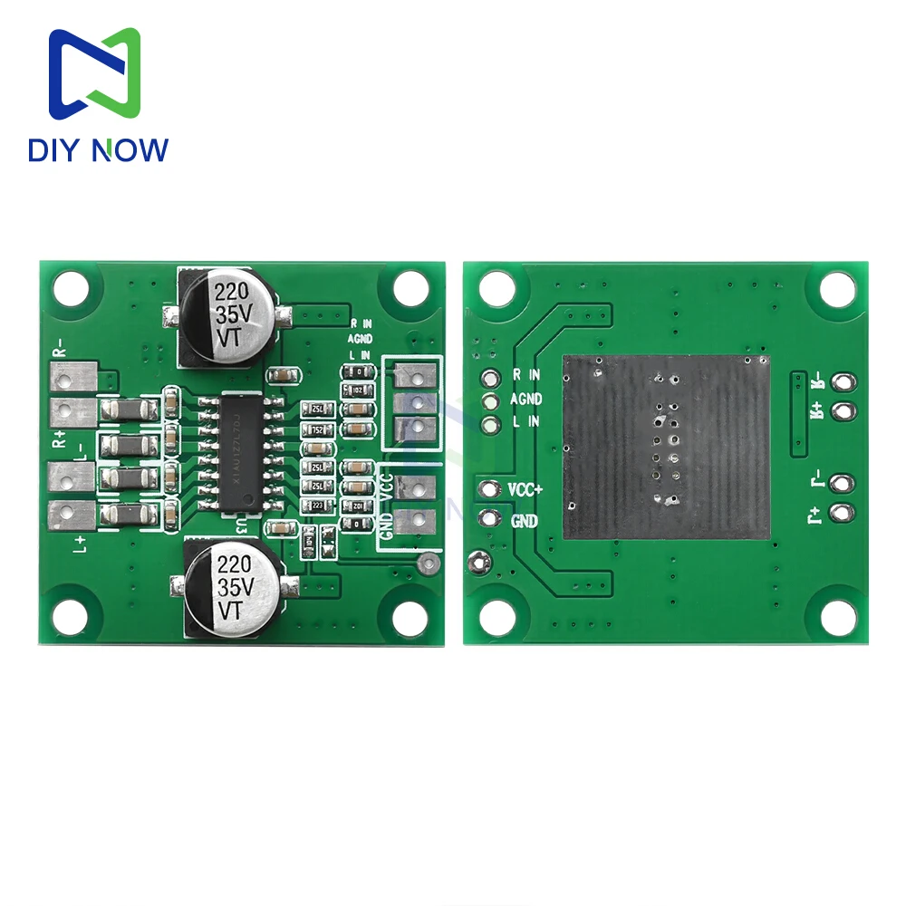 Módulo amplificador de potência digital dc 7-25v 2a, amplificador de áudio 2*40w, alto-falante, módulo amplificador de potência pura, entrada de linha