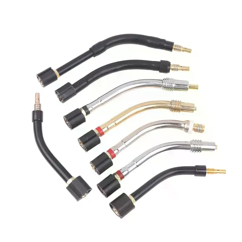 Universal MB15AK24KD36KD25KD Welding Gun Bend Gooseneck Tube Gun Barrel European Style Double Protection Welding Machine Parts
