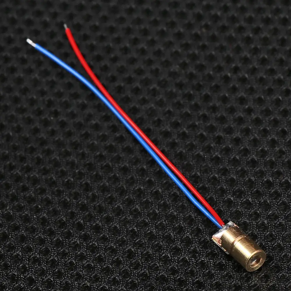 1/3/5/10pcs High quality 5 million watt Copper Head Laser diodes Dot Diode Module Adjustable Lasers 650nm 6mm 3/5V