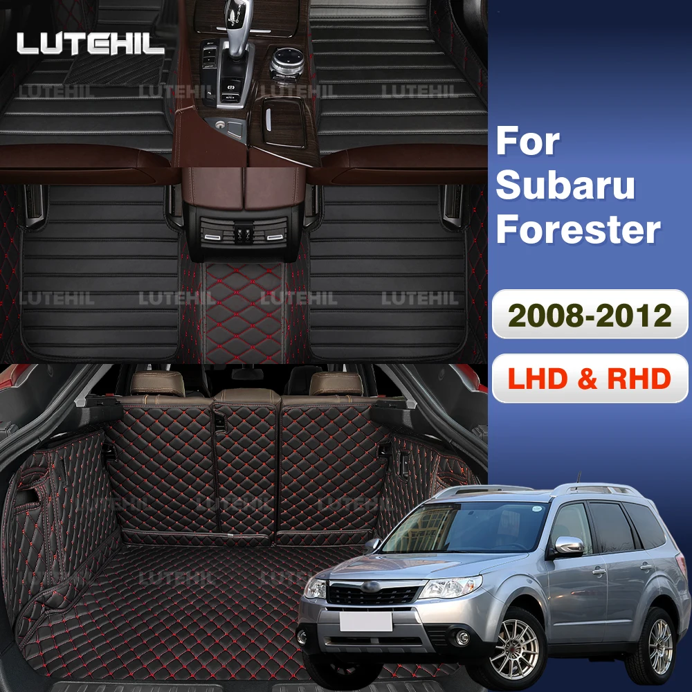 Car Floor Mats For Subaru Forester  2008-2012 11 10 09 Trunk mat Cargo Liner Protection Carpet Custom Floor Liners Accessories