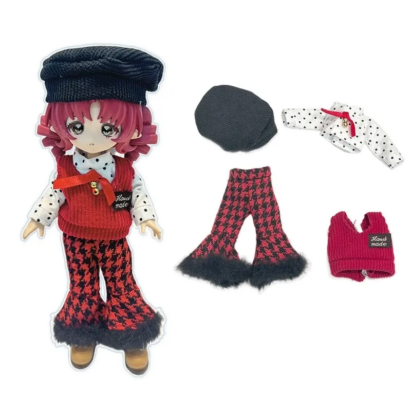 Doll's Clothes Suitable for OB11 Set YMY-GSC 1/8,1/12 BJD Dress Change 16-17cm Doll Toy Accessories(No doll)