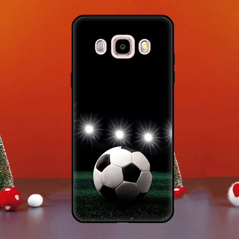 Fire Football Soccer Ball Case For Samsung Galaxy J5 J3 J7 J1 A3 A5 2016 2017 A7 A9 J8 J2 Core J4 J6 A6 A8 Plus 2018