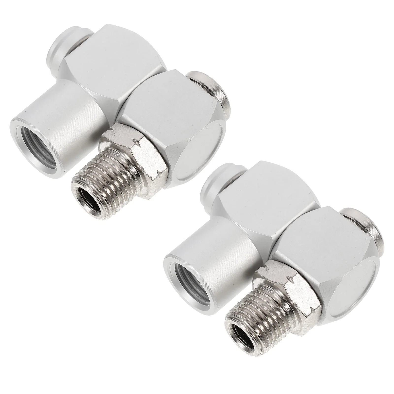 

2pcs Rotary Joint Pneumatic Connector Thread Fitting Hose Metal Water Garden Car Wash 3D Printing