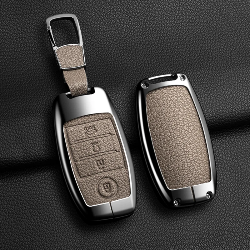 3/4 Buttons Metal Shell For KIA Rio Rio5 Sportage Ceed Cerato K3 KX3 K4 K5 Sorento Optima Picanto Car Key Case Cover Accessories