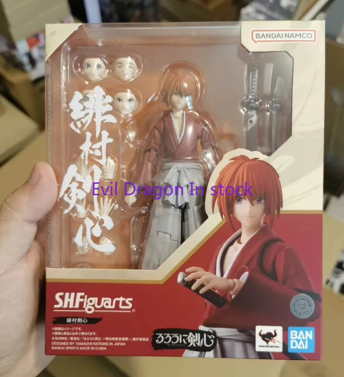 

100% Оригинальные фигурки Bandai Sh фигурки Shf Himura Kenshin фигурки героев аниме модели Фигурки коллекционные подарки