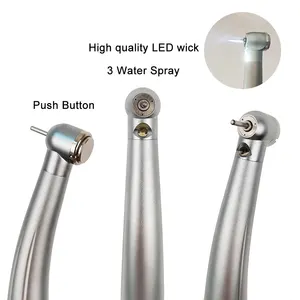 Hochgeschwindigkeits-Handstück, Standardkopf, Knopf, drei Wasserspray, E-Geschlecht, Luftturbine, 2 Löcher, 4 Löcher, Zahnmedizin, Dentistry-Werkzeug 6 Hauptverkäufe hohe Rotation LED - №2
