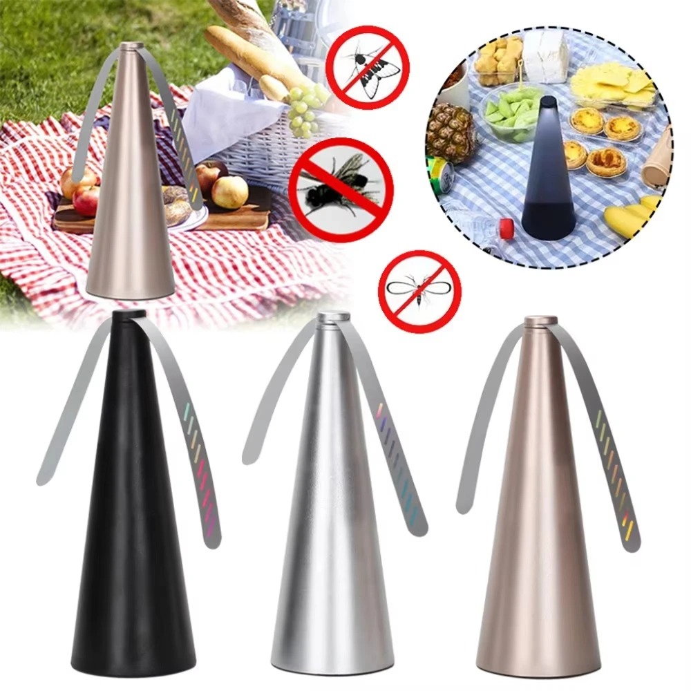 Practical Fly Repellent Fan with Soft Blades, USB or Batteries Powered, Soundless and Portable Fly Fan Keeps Your Food Clean