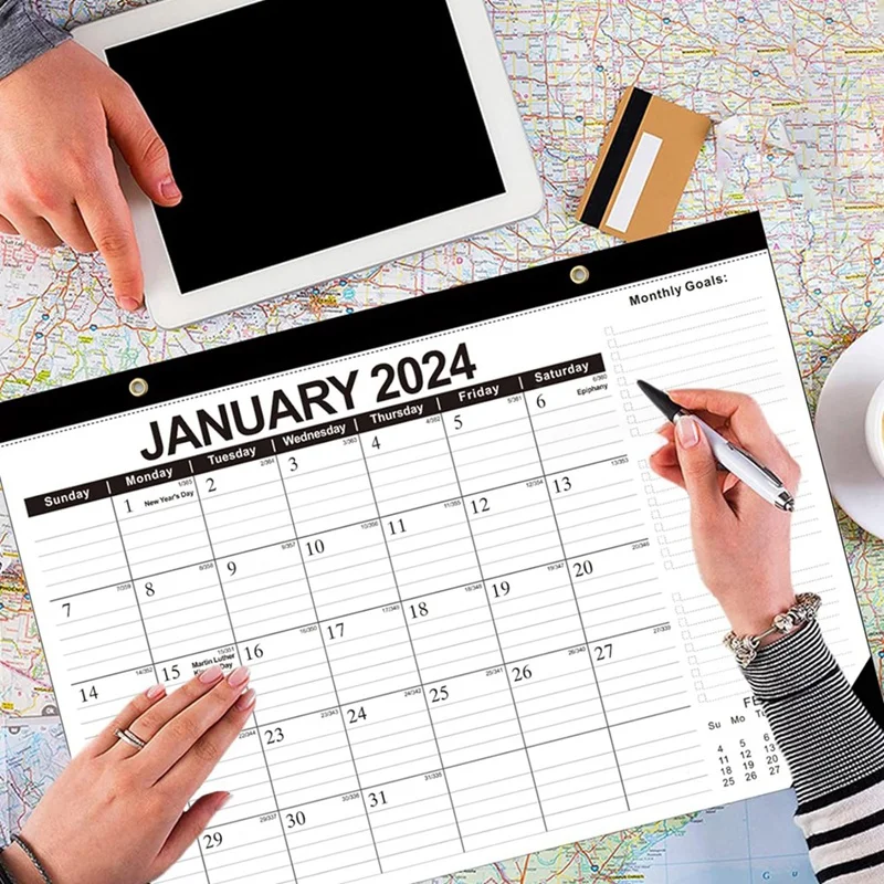 17 X 12 Inch From Jan. 2024 - June 2025 Monthly Planner 2024 Calendar 2024-2025 18 Month Wall Calendar