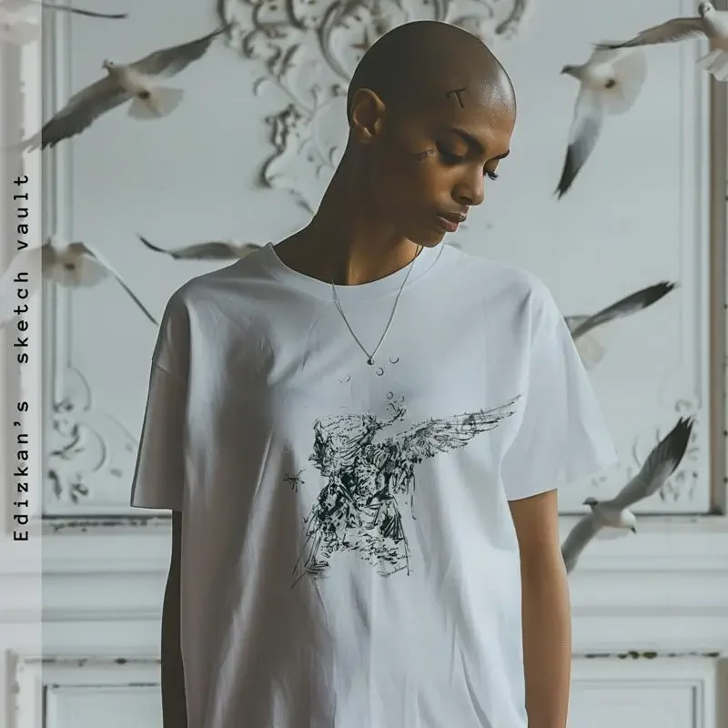 Cucullatus Hand Drawn Fantasy Art T Shirt Ferhat Edizkan Design Perfect