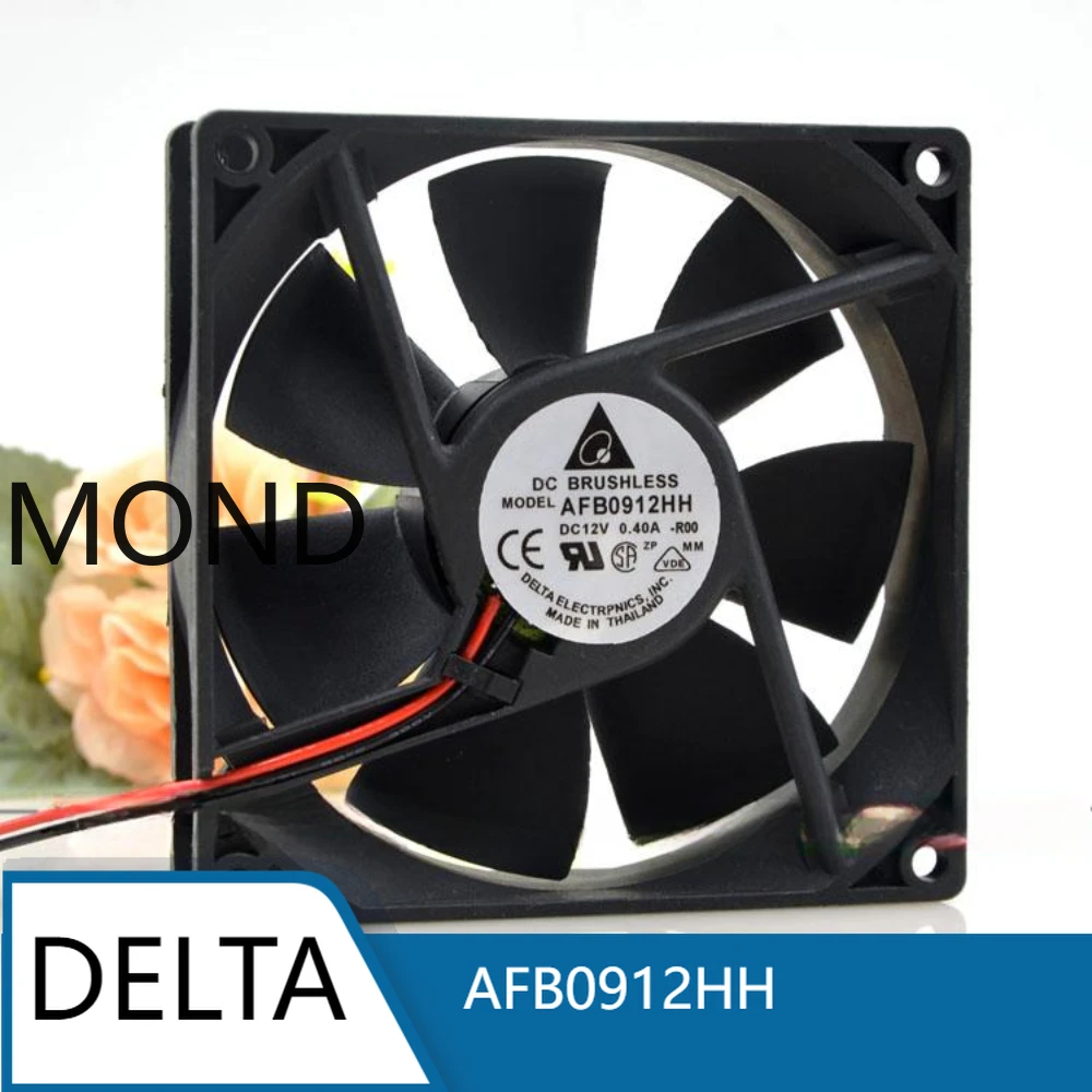 

AFB0912HH 0.40A 12V 9025 Dual Ball Chassis 9CM DELTA Fan