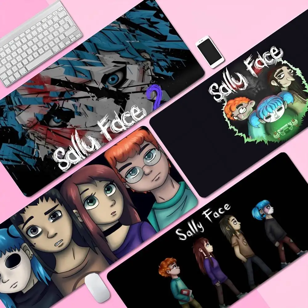 Classic Anime Horror Game Sally Face Animation PC Gaming Mouse Pad Gamer Desk Mats Keyboard Pad Mause Pad Muismat Mouse Carpet