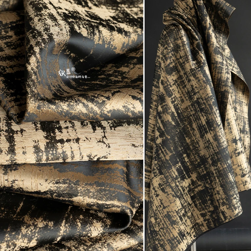 

Ретро Золотой тканевый креативный устойчивый к сгибам костюм ханьфу Чонсам одежда дизайнерский сделай сам материал для шитья оптовая продажа