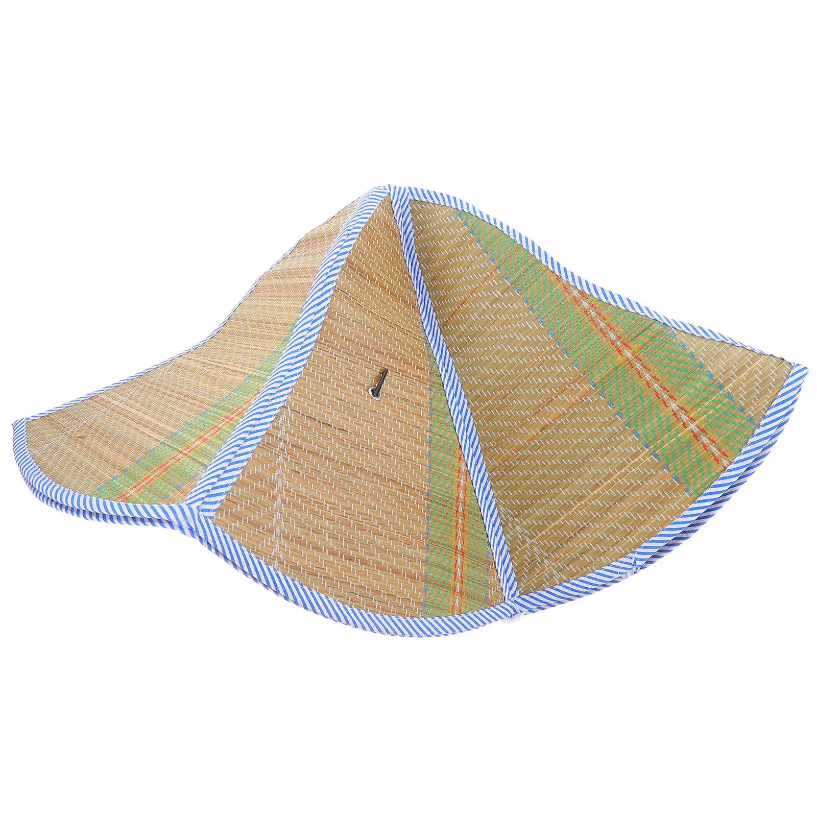 Wide Brim Foldable Straw Sun Hat Summer Sunshade Protection for Farmers Gardeners Beachgoers Hikers Travelers Outdoor