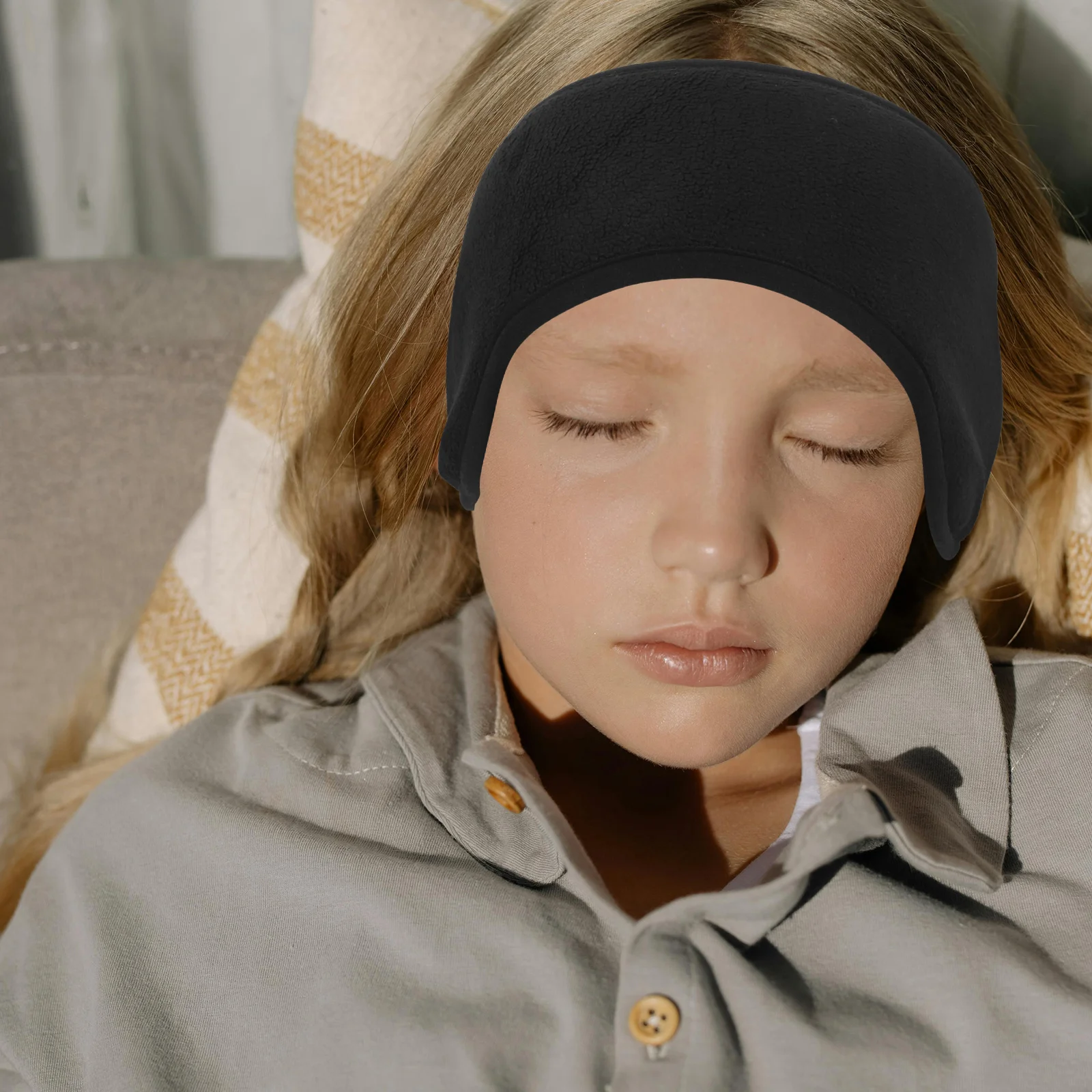 

Winter Warm Muffs Soundproof Noise Cancelling Adjustable Ear Covers For Sleeping Fleece Ear Warmers Cold Weather Protection