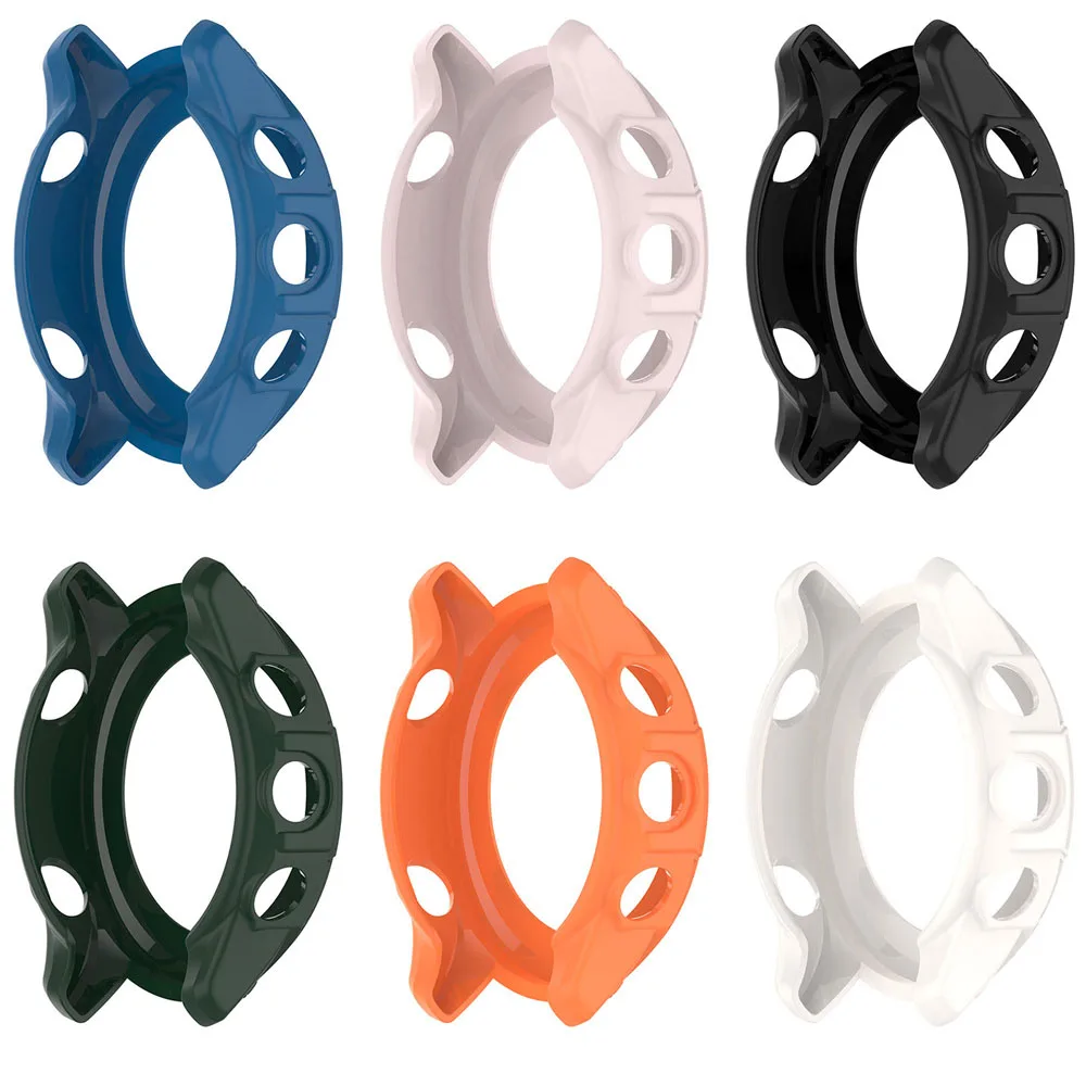 حافظة حماية من السيليكون BEHUA لـ Garmin Forerunner 255 SmartWatch حامي غطاء إطاري واقي TPU لحالات Forerunner 255 S