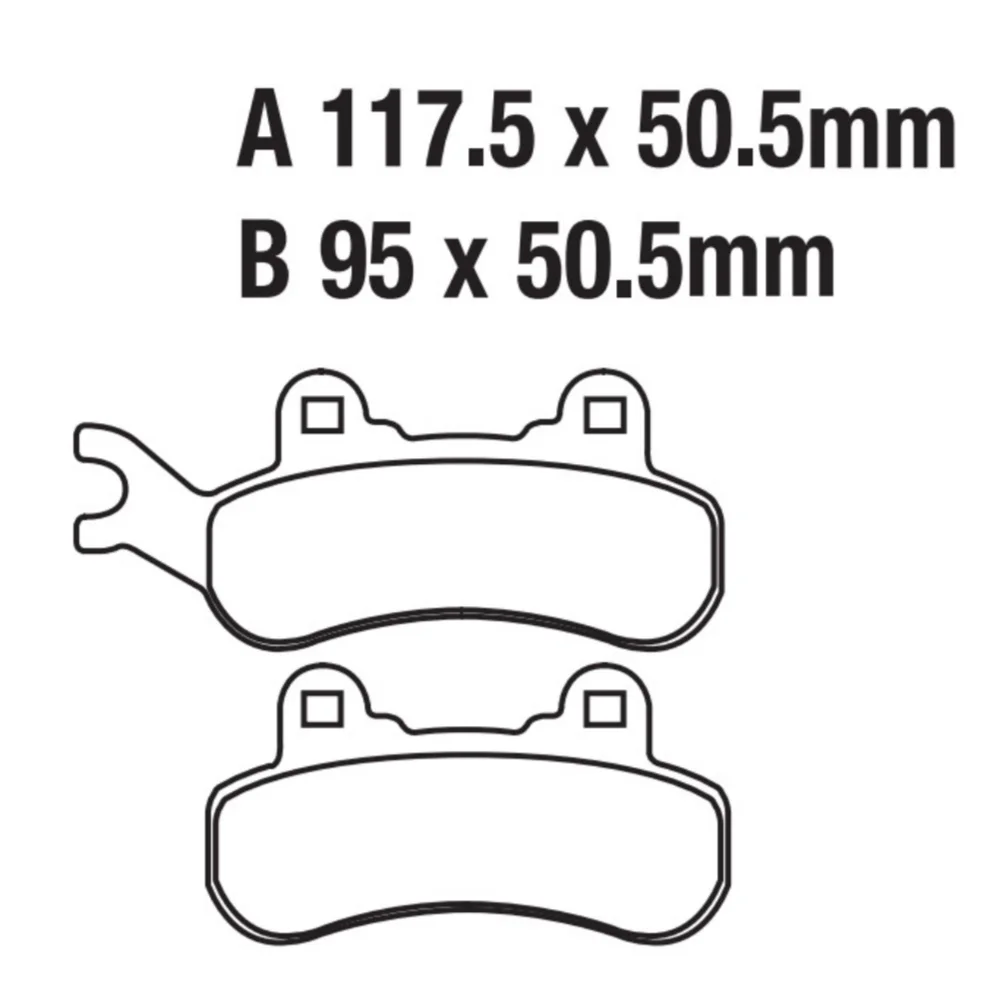 Copper-based Sintered Disc Brake Pads for CAN-AM  Defender HD5 500cc 17-19 F Trail 800R EFI 18 F Maverick X3 Max Turbo