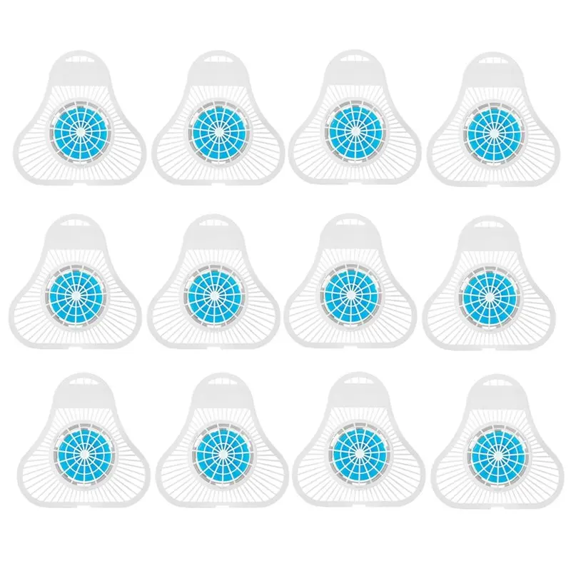 

【ALLOWANCE】Urinal Deodorizer Screen 12-Pack With Anti-Splash Filter, Urinal Cakes Featuring Odor Protection For Men