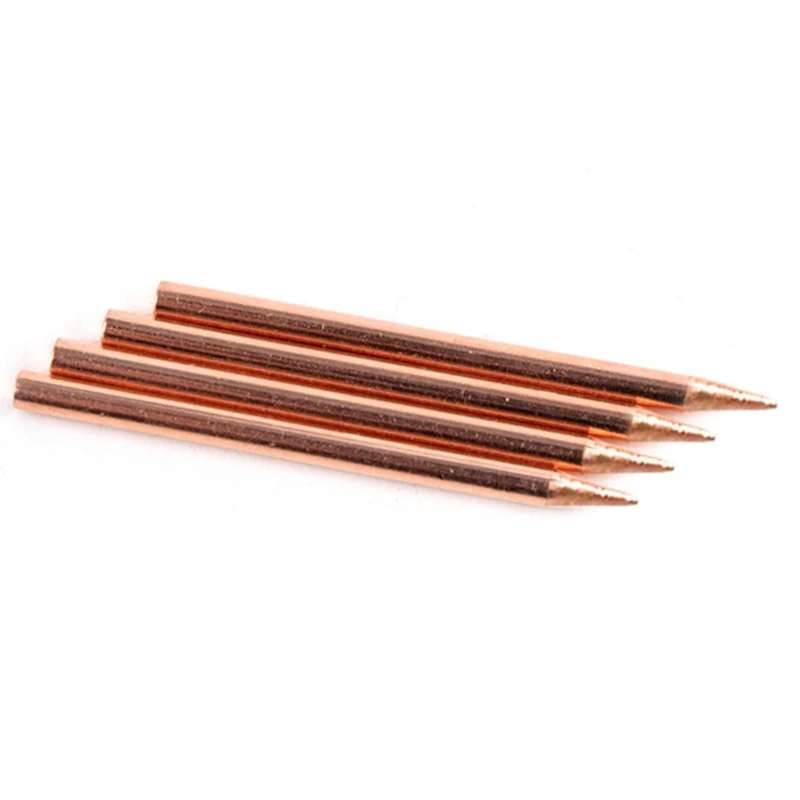 Wear Resistant 4PCS 50mm Electrode Tip Needle for 18650 Spots Welder Detailed Battery Project Battery Pack Assembly Tool M4YD