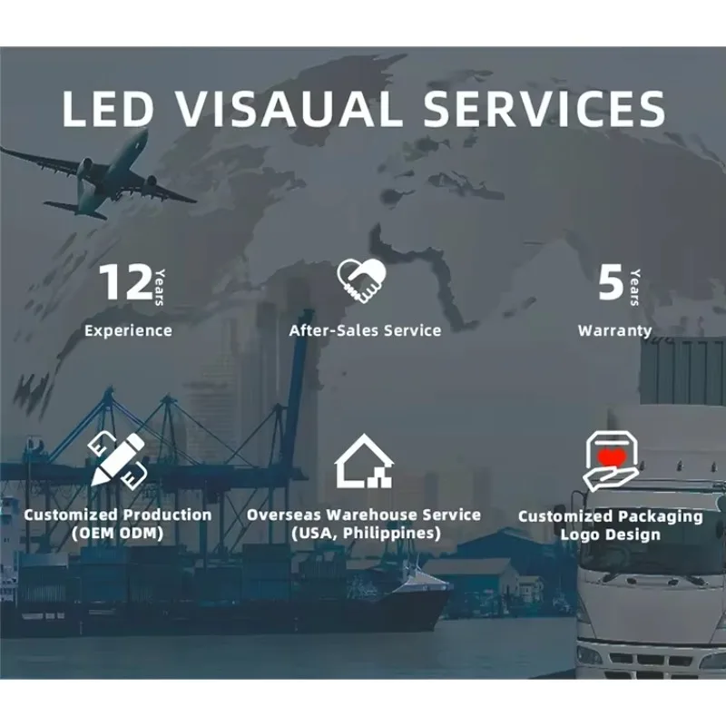 LED VISUAL Outdoor Seamless Splicing P2.6 P2.9 P3.91 P4.8 Stage Background LED Video Wall Flexible Rental Display Screen - view 6