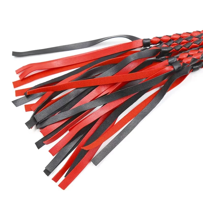 78CM Leather Sex Spanking Whip Bdsm Bondage Gay Fetish Horse Tassel Tails Lash Adult Flogger Flirt Erotic Toys for Couples Women view 5