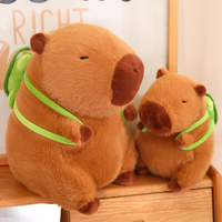 33cm Capybara Plush Toy Internet Celebrity Capybara Jun Doll Simulation Capibara Anime Fluffty Toy Christmas Thanksgiving Gifts