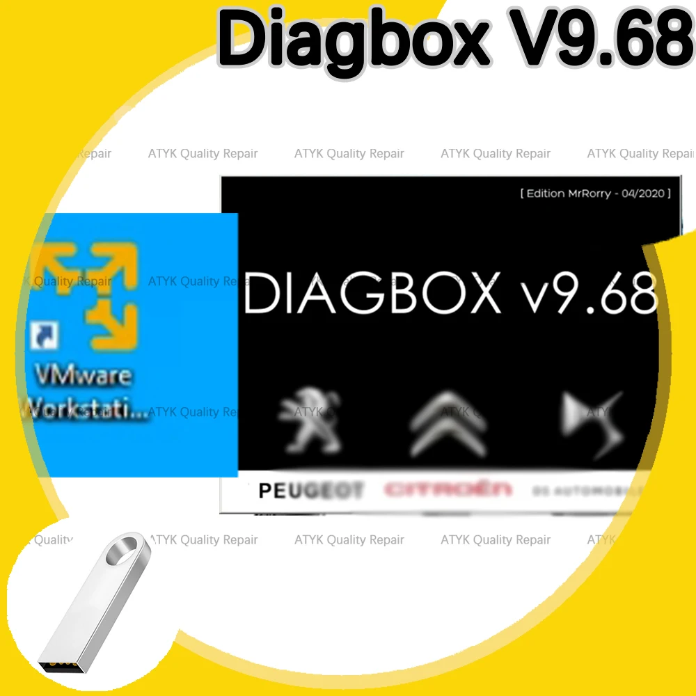 

V9.68 VM Diagbox software for PP2000 V diagbox 9.68 inspection tools tuning auto repair diagnostics for cars Code reader Program