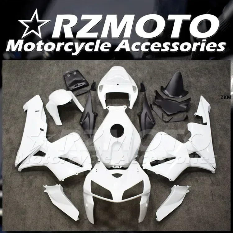 

4Gifts Injection Mold New ABS Motorcycle Fairings Kit Fit For HONDA CBR600RR F5 2005 2006 05 06 Bodywork Set Custom White Glossy