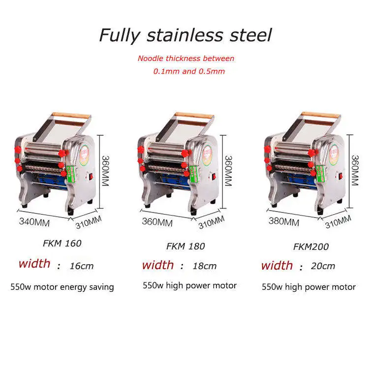 Macchina per fare noodle elettrica automatica Macchina per pasta Macchina per tagliare noodle con pelle per gnocchi Macchina per tagliare noodle con rullo di pasta